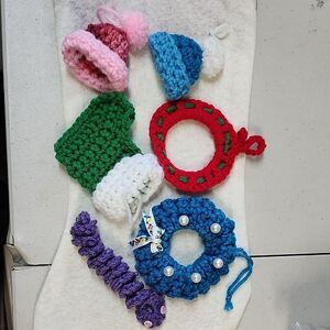 Homemade 6 Crochet Ornaments